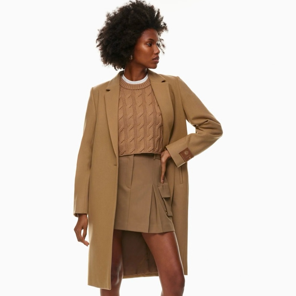 Aritzia Tan Sheath Blazer for Work